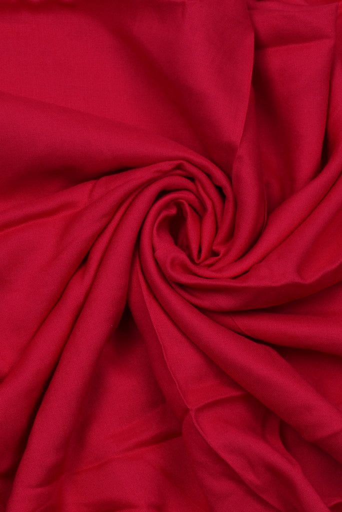 Buy Red Plain Rayon Fabric Online