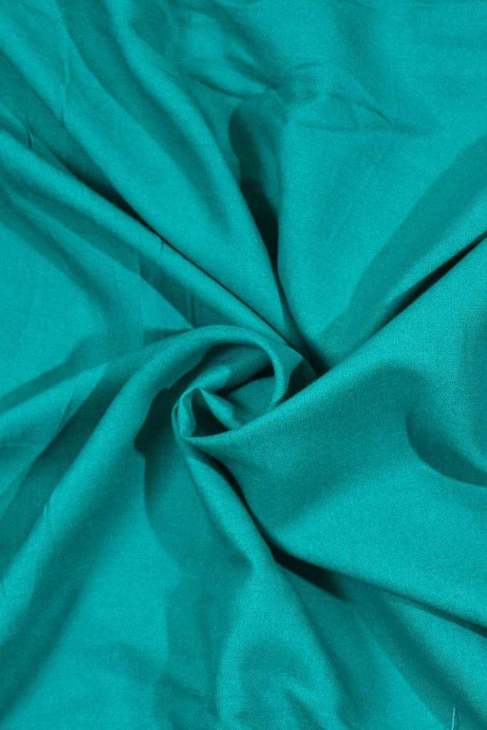 Bottle Green Colour Plain Rayon Fabric