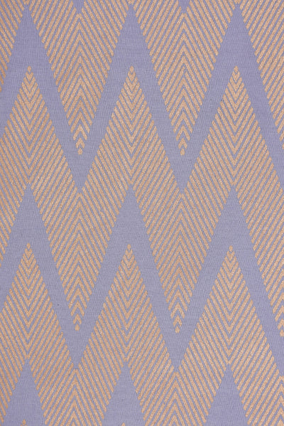 Sky Blue Stripes Printed Rayon Fabric