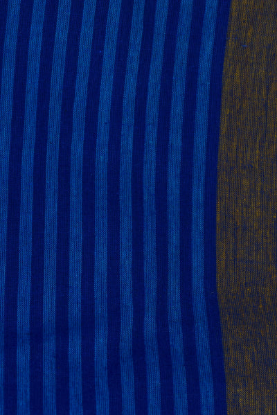 Blue Stripes Printed Cotton Fabric