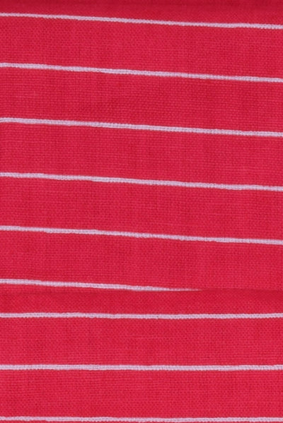 Pink Stripes Print Cotton Fabric