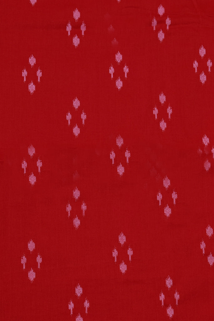 Red  Abstract Print Cotton Fabric