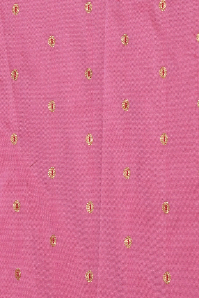 Pink with Red Butte Silk Fabric