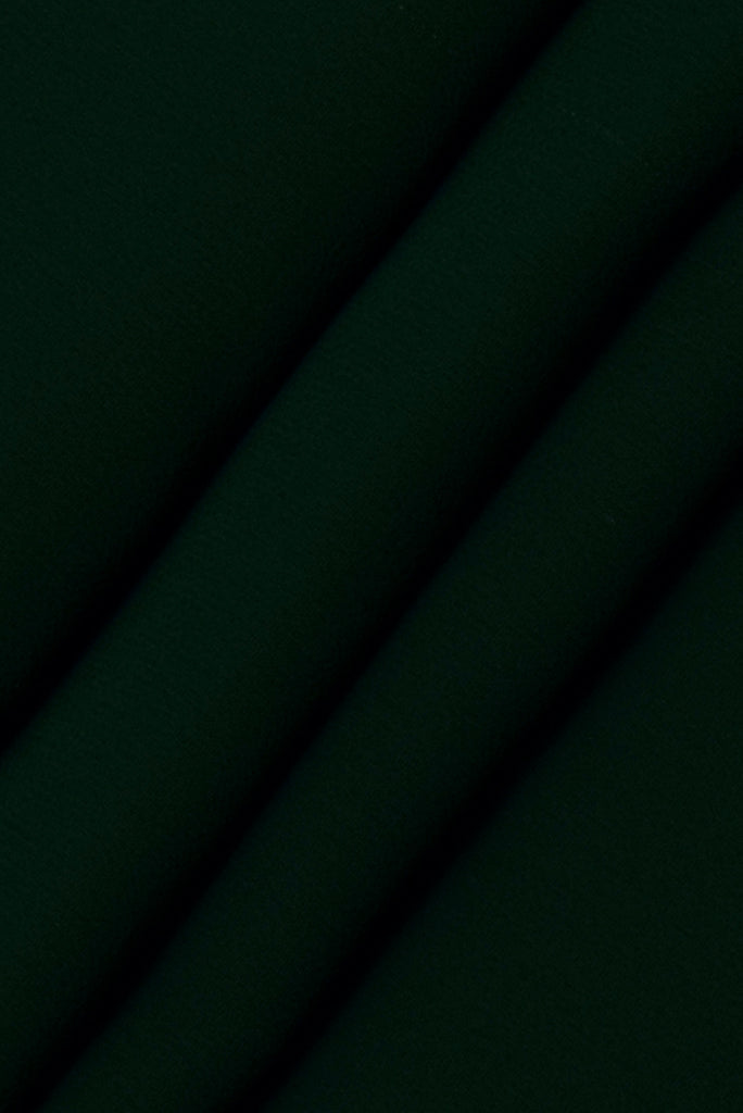 Dark Green Plain Georgette Fabric