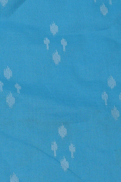 Blue Printed Cotton Fabric