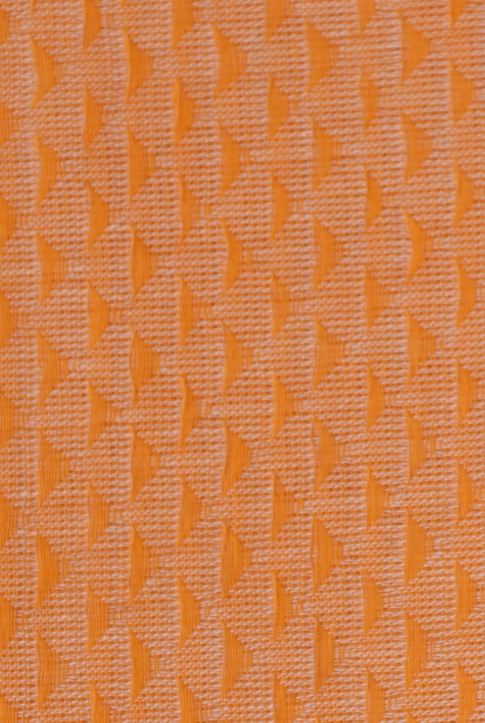 Orange Abstract Print Cotton Fabric
