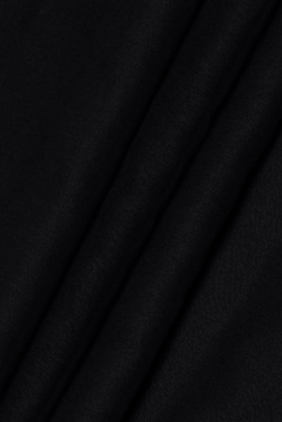 Black Plain Chiffon Fabric