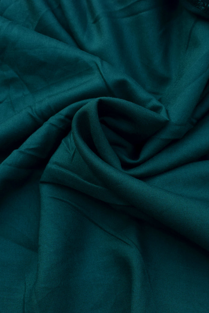 Dark Green Plain Rayon Fabric