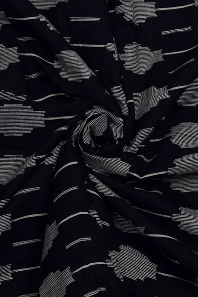 Black Print Cotton Fabric