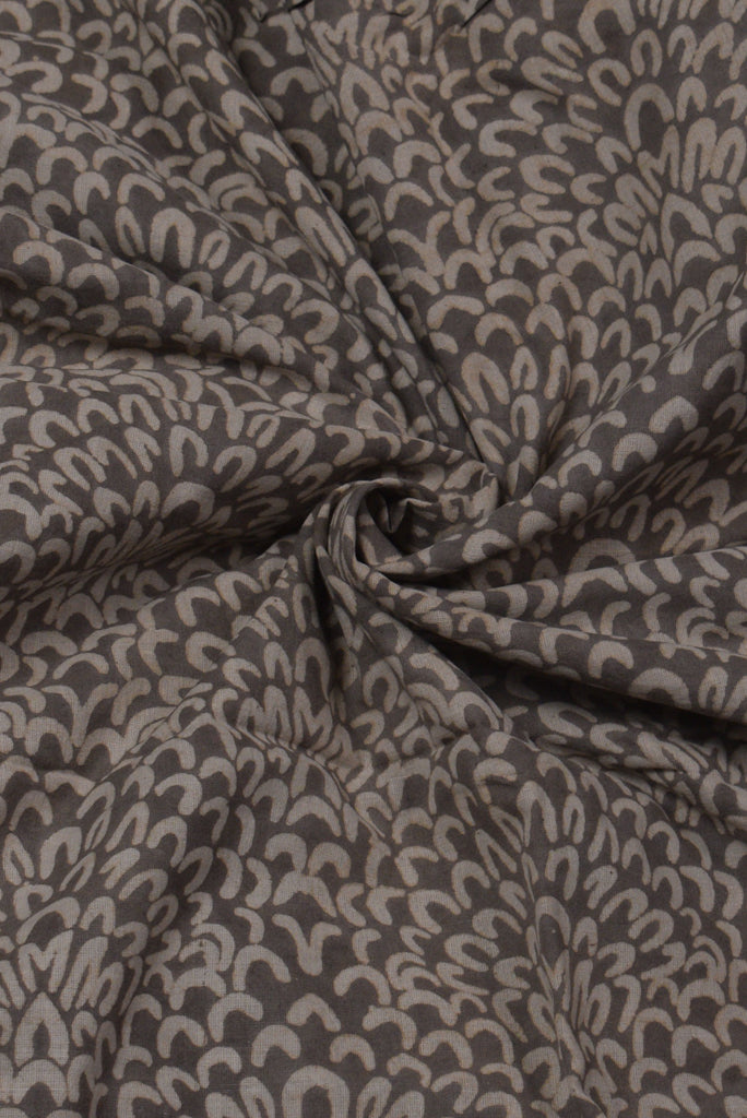 Gray Printed Rayon Fabric