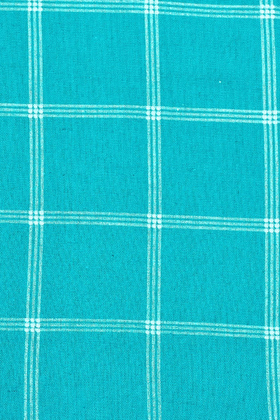 Iris Blue Stripes Print Cotton Fabric