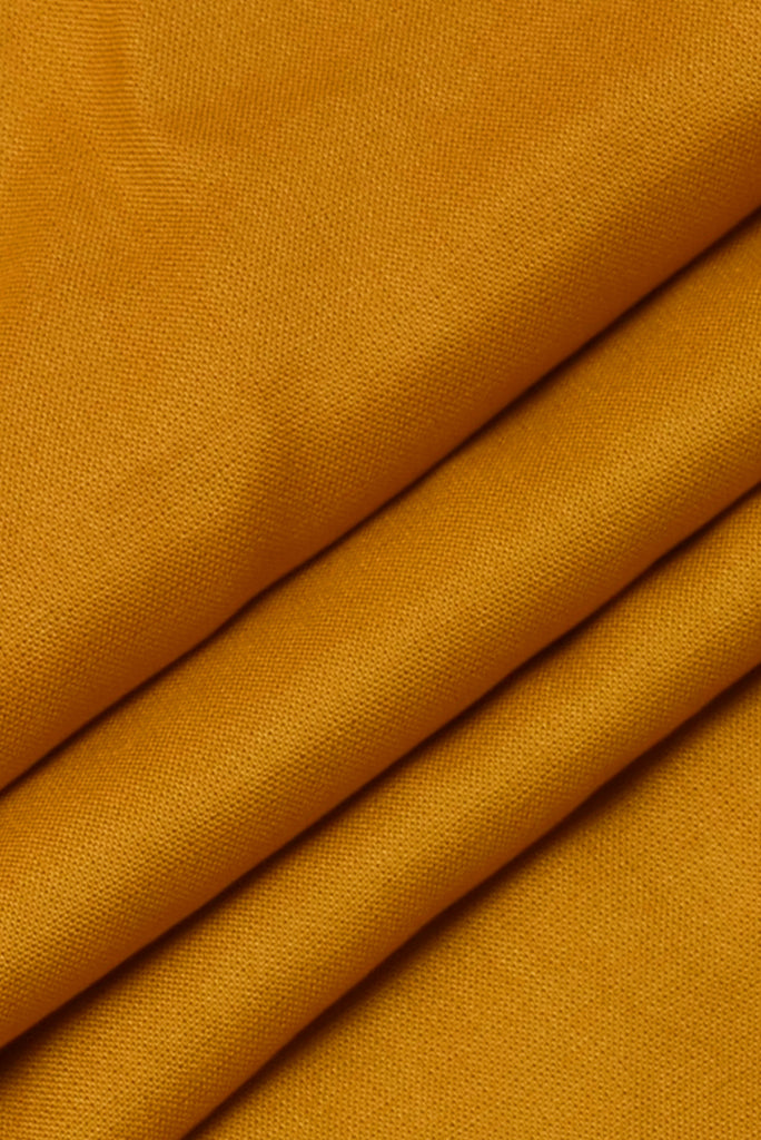 Plain Yellow Rayon Fabric