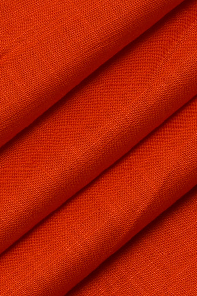 Orange Plain Rayon Fabric