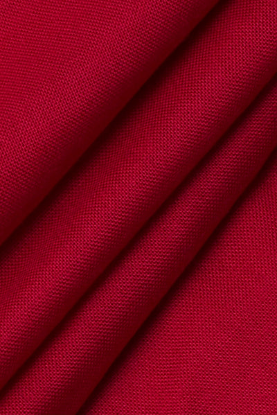 Red Plain Rayon Fabric