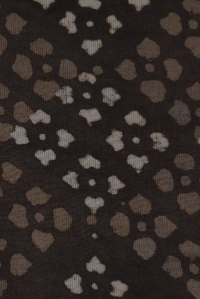 Brown Printed Cotton Fabric