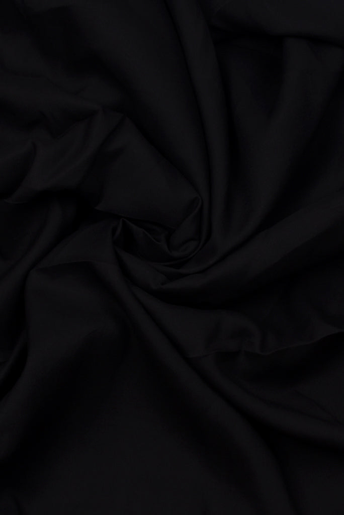 Black Plain Rayon Fabric