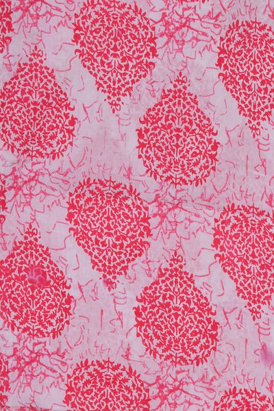 Pink Floral Cotton Fabric