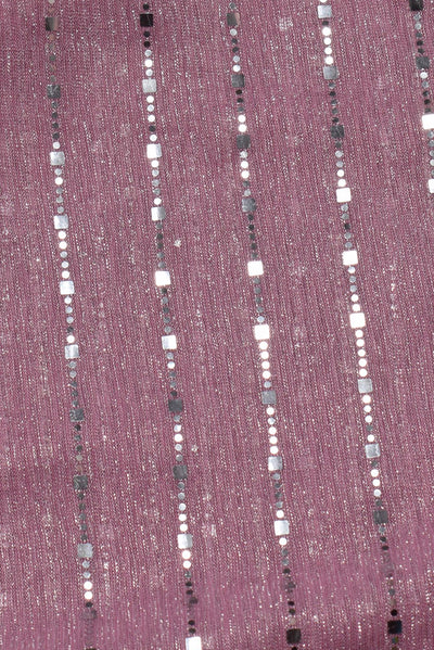 Pink Stripes Print Crush Tikli Fabric