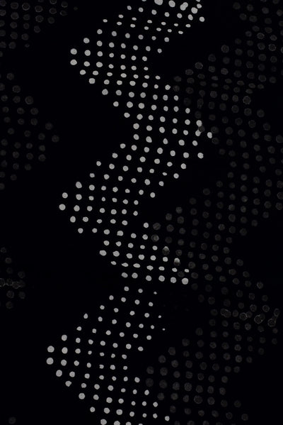 Black Dots Print Handblock Cotton Fabric