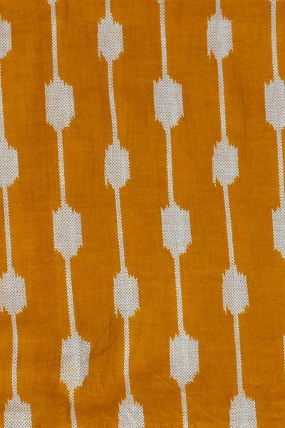 Yellow Abstract Print Rayon Fabric