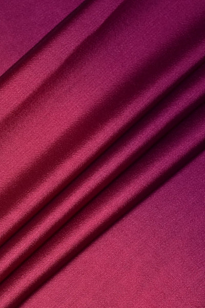 (Cut Piece 0.75 Mtr) Maroon & Purple Rangoli Print Georgette Fabric