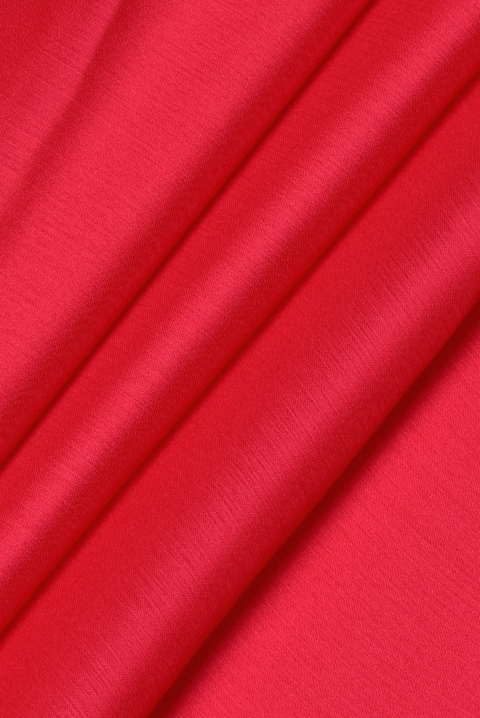 Red Plain Chiffon Fabric