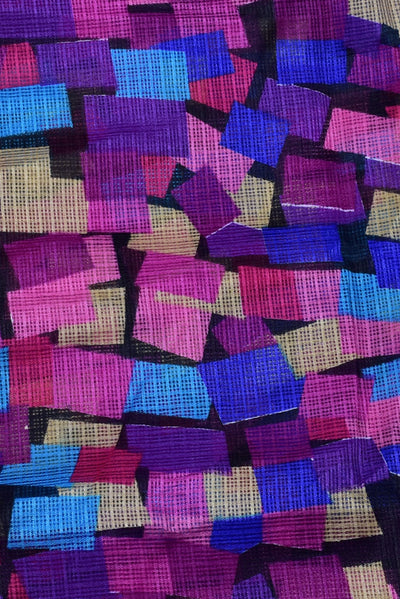 Multicolor Shape Print Kota Doria Fabric