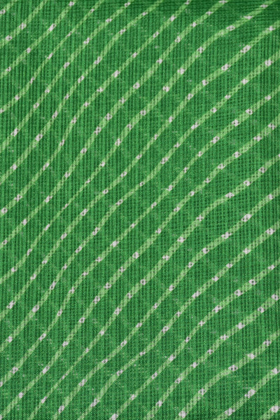 Green Checks Print Kota Doria Fabric