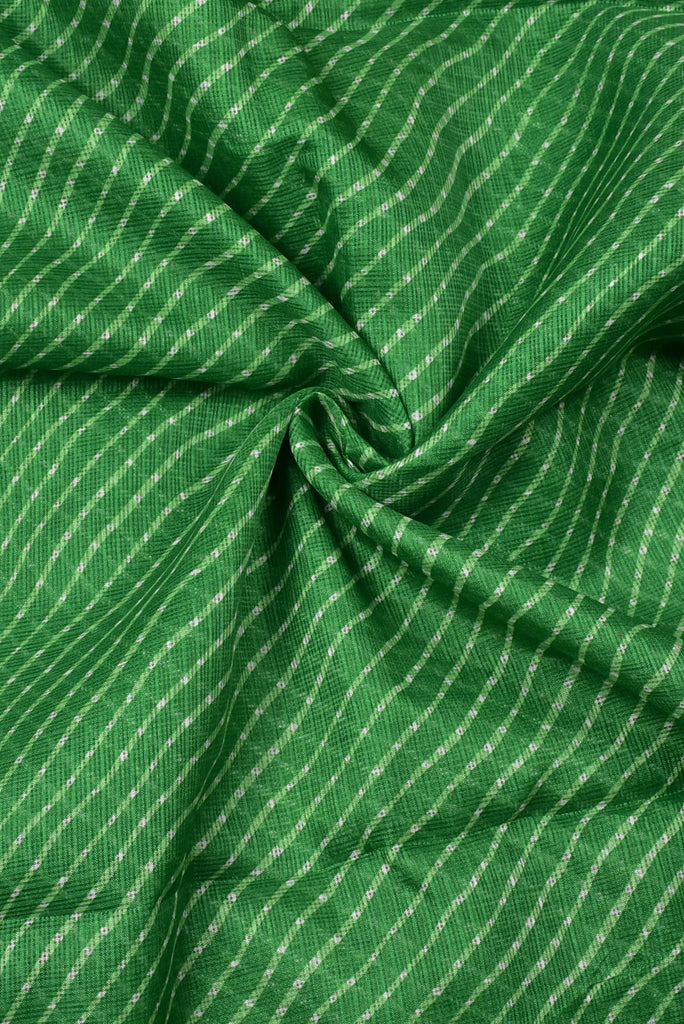 Green Checks Print Kota Doria Fabric