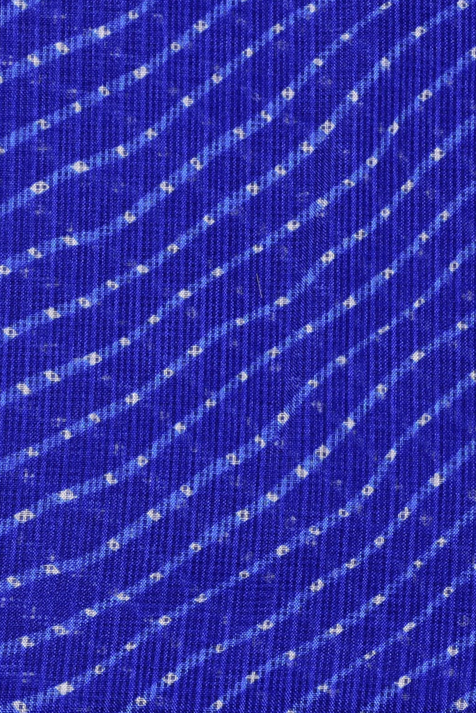 Blue Checks Print Kota Doria Fabric
