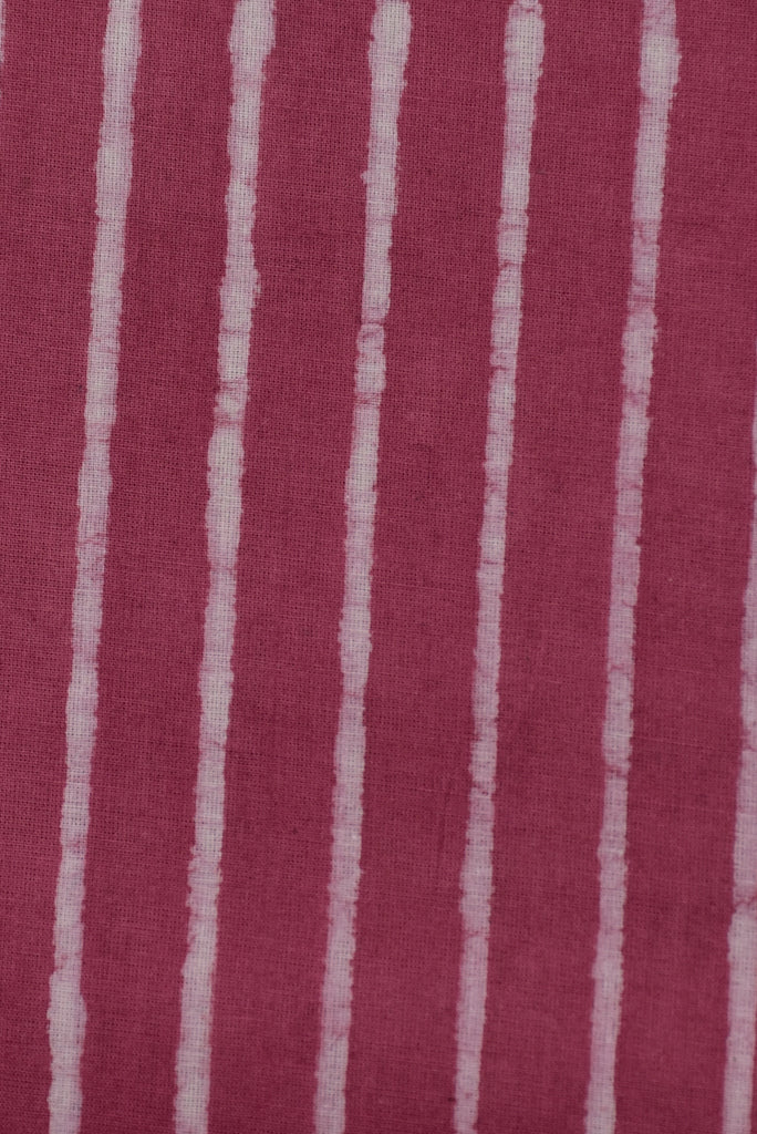 Dark break Stripes Print Cotton Fabric