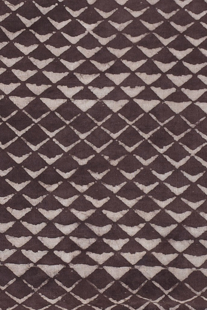 Dark Triangle Print Cotton Fabric