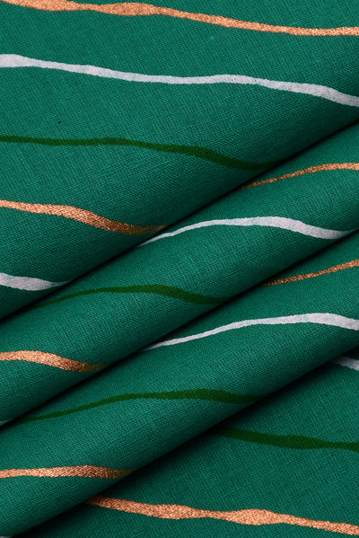 Sea Green Leheriya Cotton Fabric