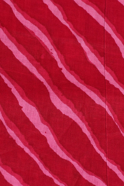 Pink Leheriya Cotton Fabric