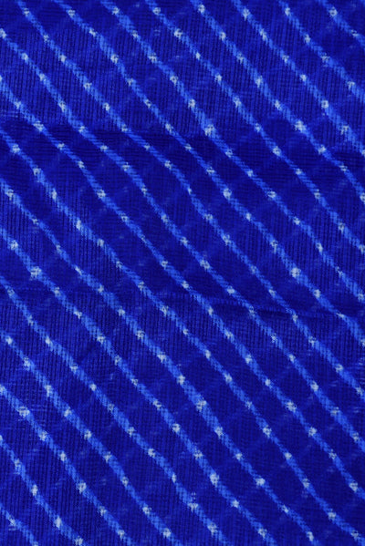 Blue Leheriya Kota Doria Fabric