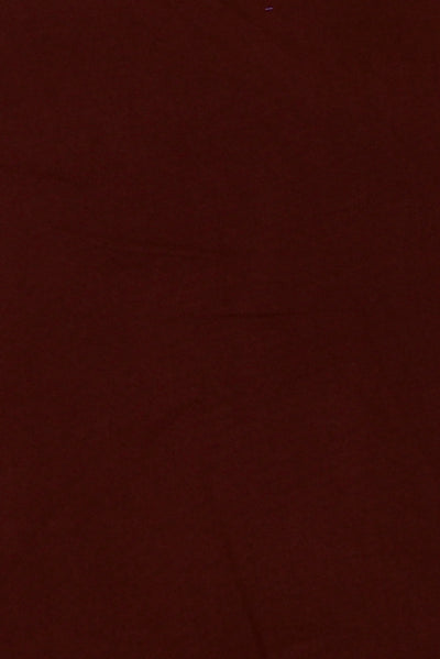 (Cut Piece 0.45 Mtr) Brown Plain Rayon Fabric