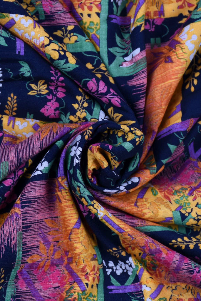 Multi Color Floral Printed Cotton Fabric