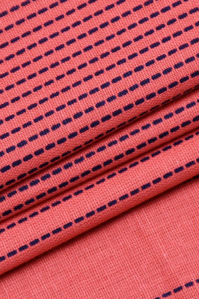 Pink Lining Printed Screen Cotton Print Fabric