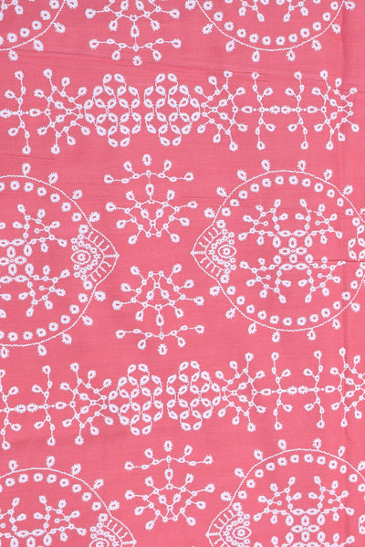 Dusty Pink Printed Cotton Fabric