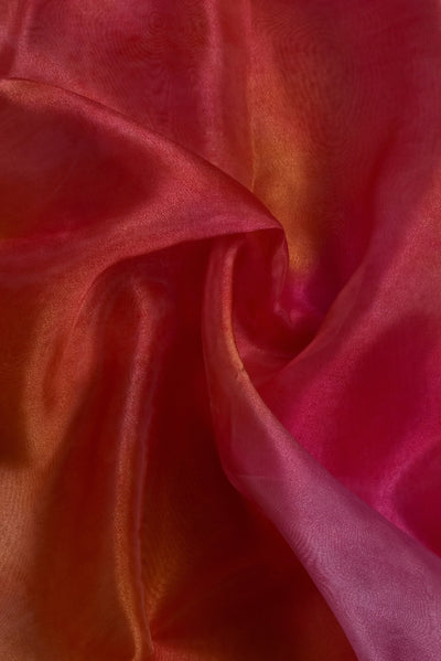 Multicolor Organza Silk Fabric