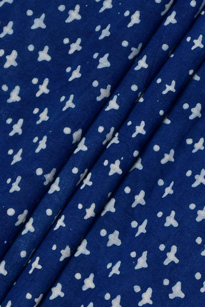 Blue Print Cotton Fabric