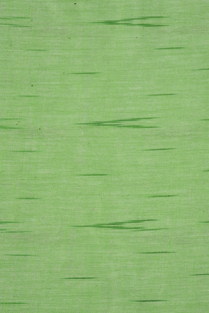 Green Abstract Print Ikat Fabric