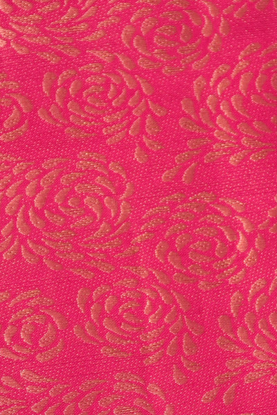 Red Brocquit Silk Fabric