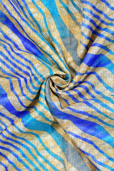 Multi Color Stripes Print Kota Doria Fabric