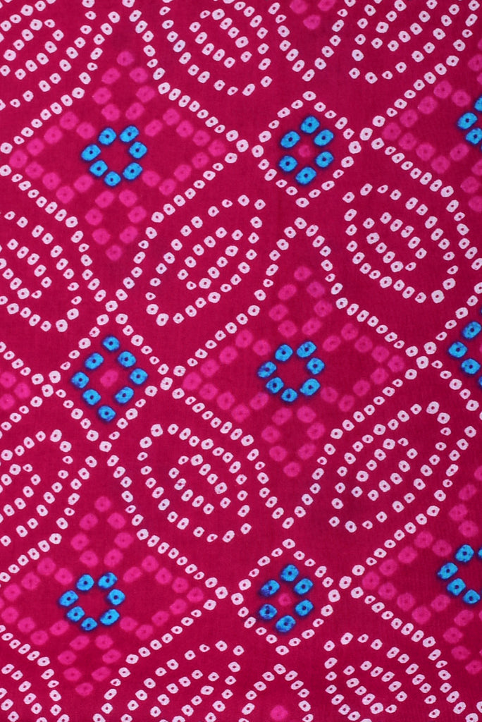 Rani Color Bandhej Print Cotton Fabric