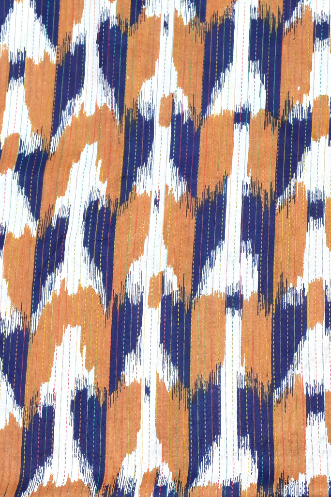 Multi Color Abstract Print Rayon Fabric