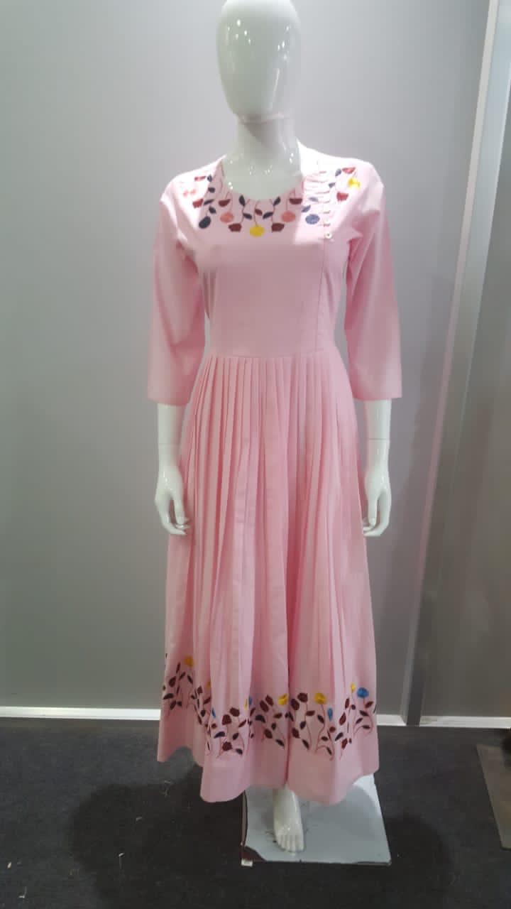 Pink Rayon Gown