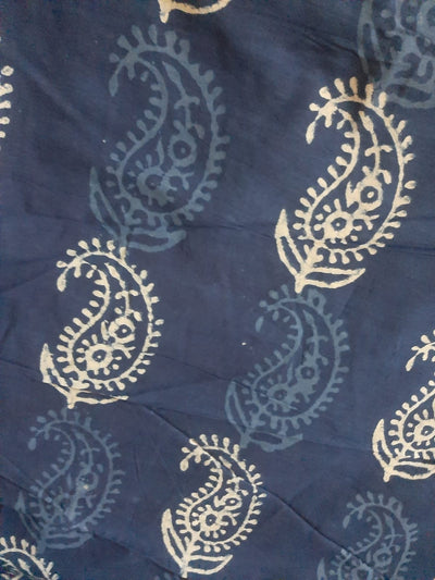 Blue Butta Print cotton fabric Fabric